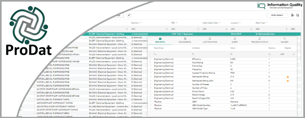 Since making our in-house data staging and Asset Management tool ProDat available as a hosted Web Solution in 2023, client uptake and feedback has been very promising and exciting. Several Tier 1 owner-operators have utilised ProDat’s wide range of functions from Maintenance Builds to Spares Criticality Analysis, Information Staging and Maintenance Strategy development. The application has been mobilised across a variety of projects where Information Quality Subject Matter Experts are leveraging the capabilities of ProDat to further enhance the IQ value proposition.